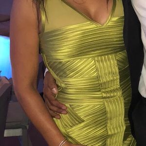 Green Halston Heritage dress